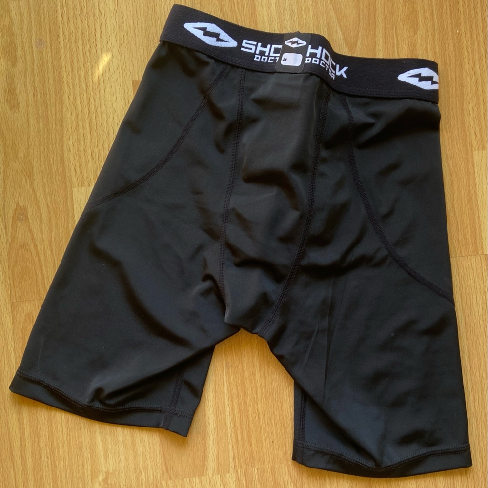Shock Doctor black bike shorts - Picture 3 of 3